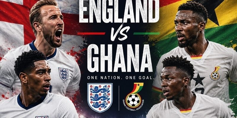 Soi kèo Anh vs Ghana là trận đấu hấp dẫn